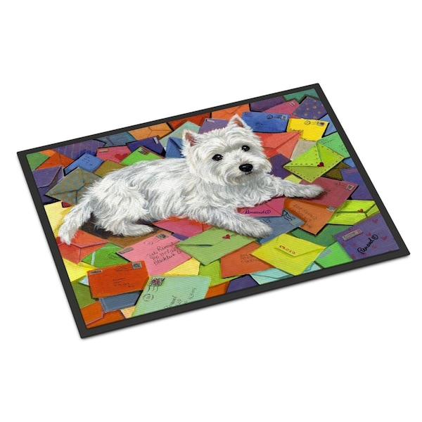 Carolines Treasures 24 x 36 in. Westie Zoes Mail Indoor or Outdoor Mat PPP3289JMAT - main